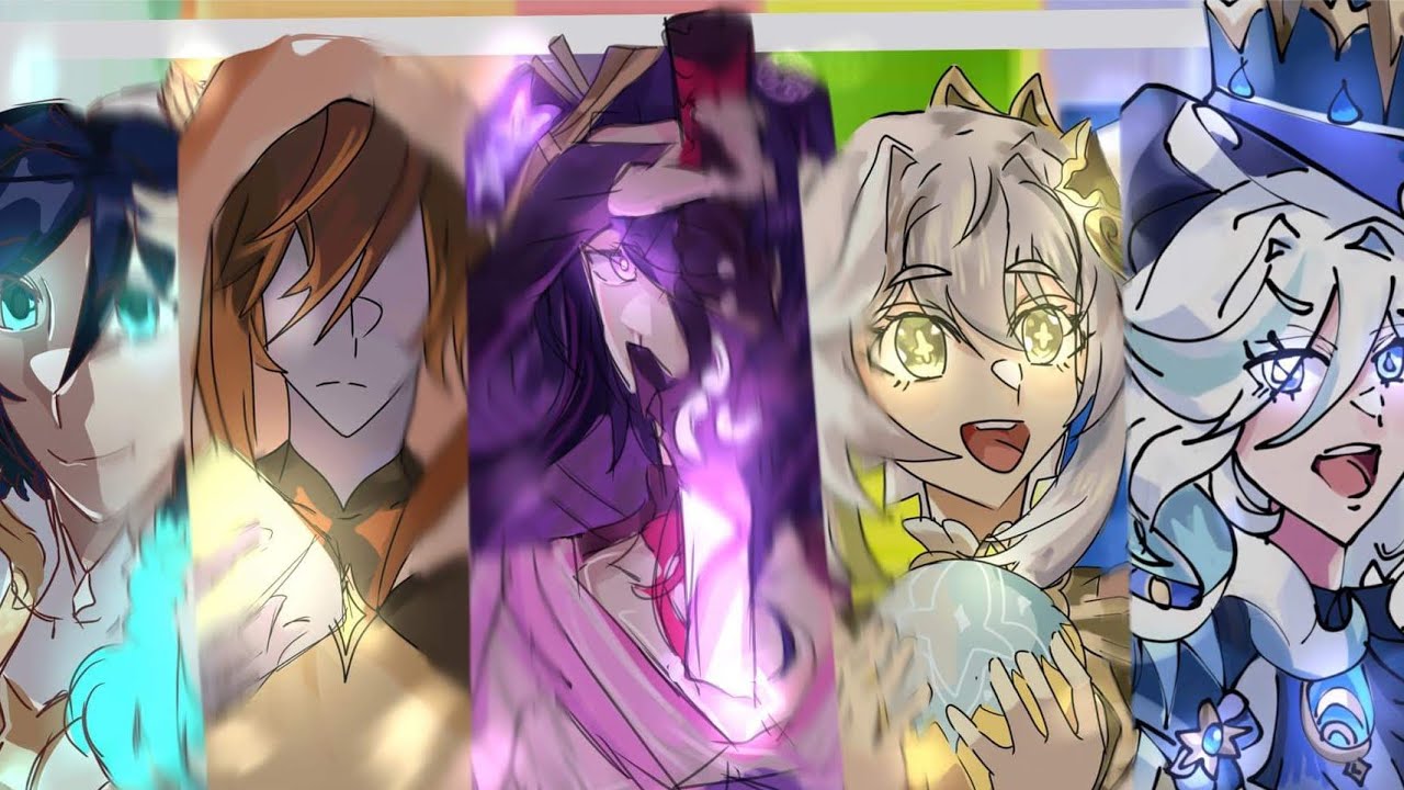 (ALL PARTS) || Hazbin Hotel reacts to Archons || Hazbin Hotel x Genshin Impact || No ships ||