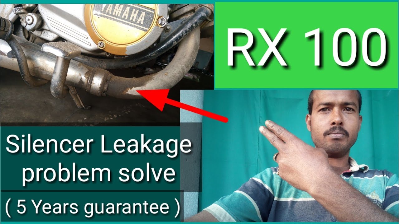 Yamaha rx 100 silencer leakege solution, yamaha rx 100 & rx all model silencer leakege problem solve