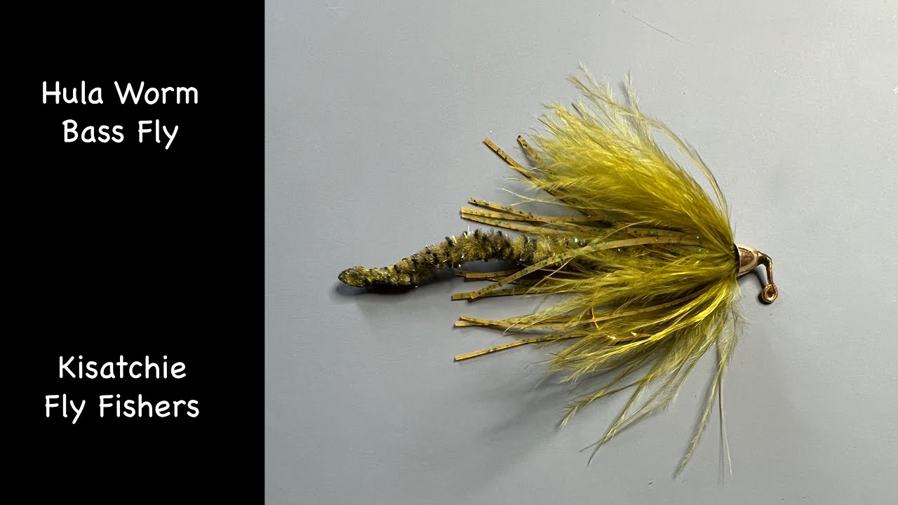 Hula Worm Bass Fly - Easy Bass Fly Pattern