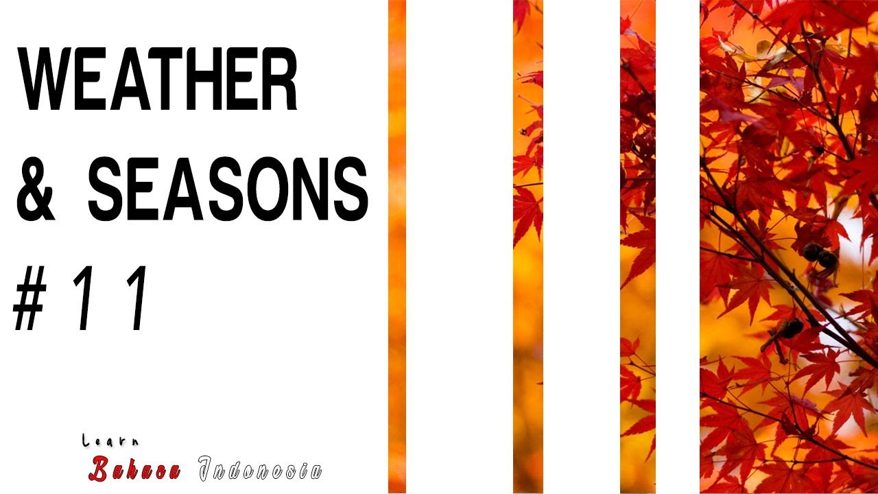 Learn Bahasa Indonesia #11 - [Weather & Seasons]