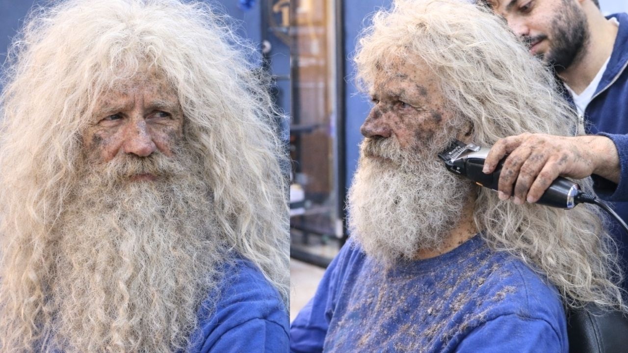 ''VERY LONG HAIR! Homeless To Handsome / Amazing Transformation