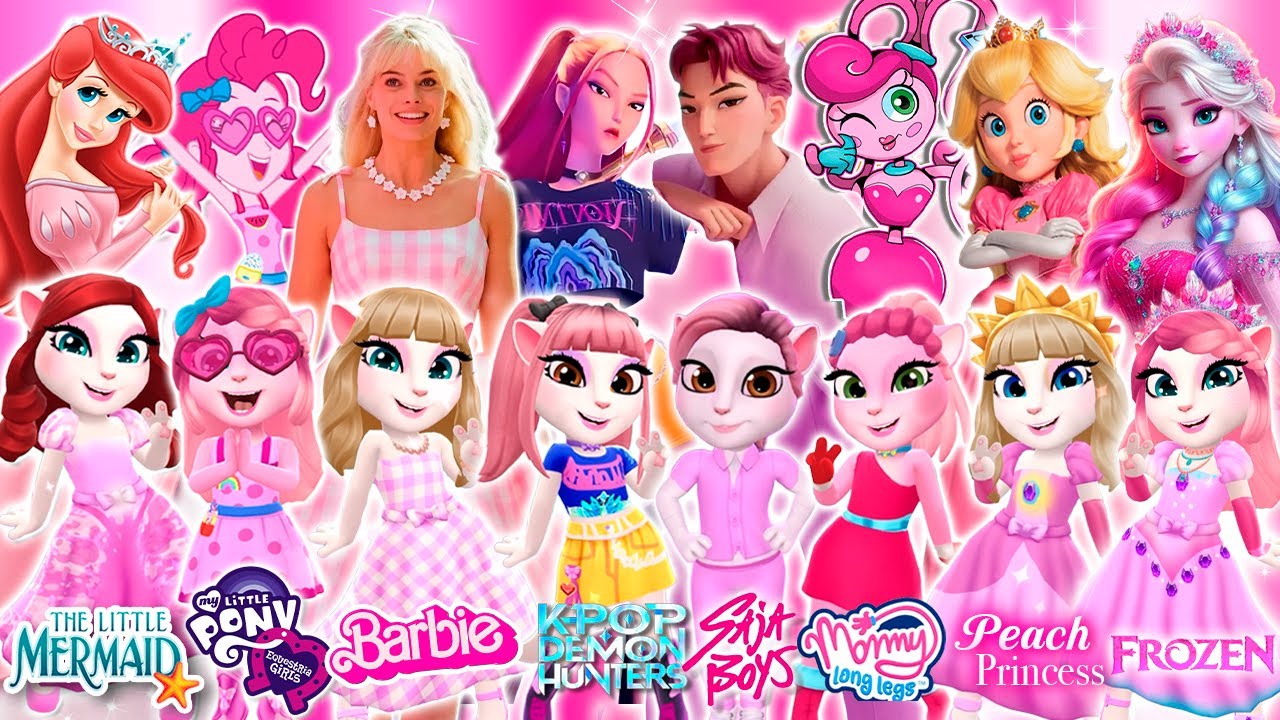 🌟 Angela 2 | Ariel Vs Pinkie Pie Vs Mommy Long legs Vs Mira Vs Barbie Vs Abby Vs Pr Peach VS Elsa