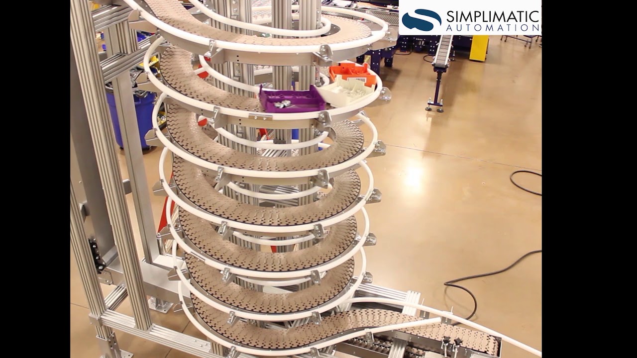 Simpli-Flex&reg; HD Spiral Elevator/Lowerator Conveyor