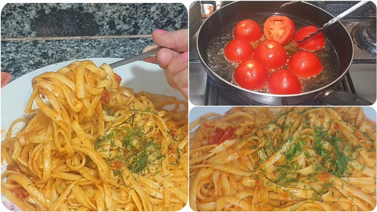 Alfredo Pasta in Red Sauce with Mozzarella Cheese 🧀🍝 طعم جديد يجنن