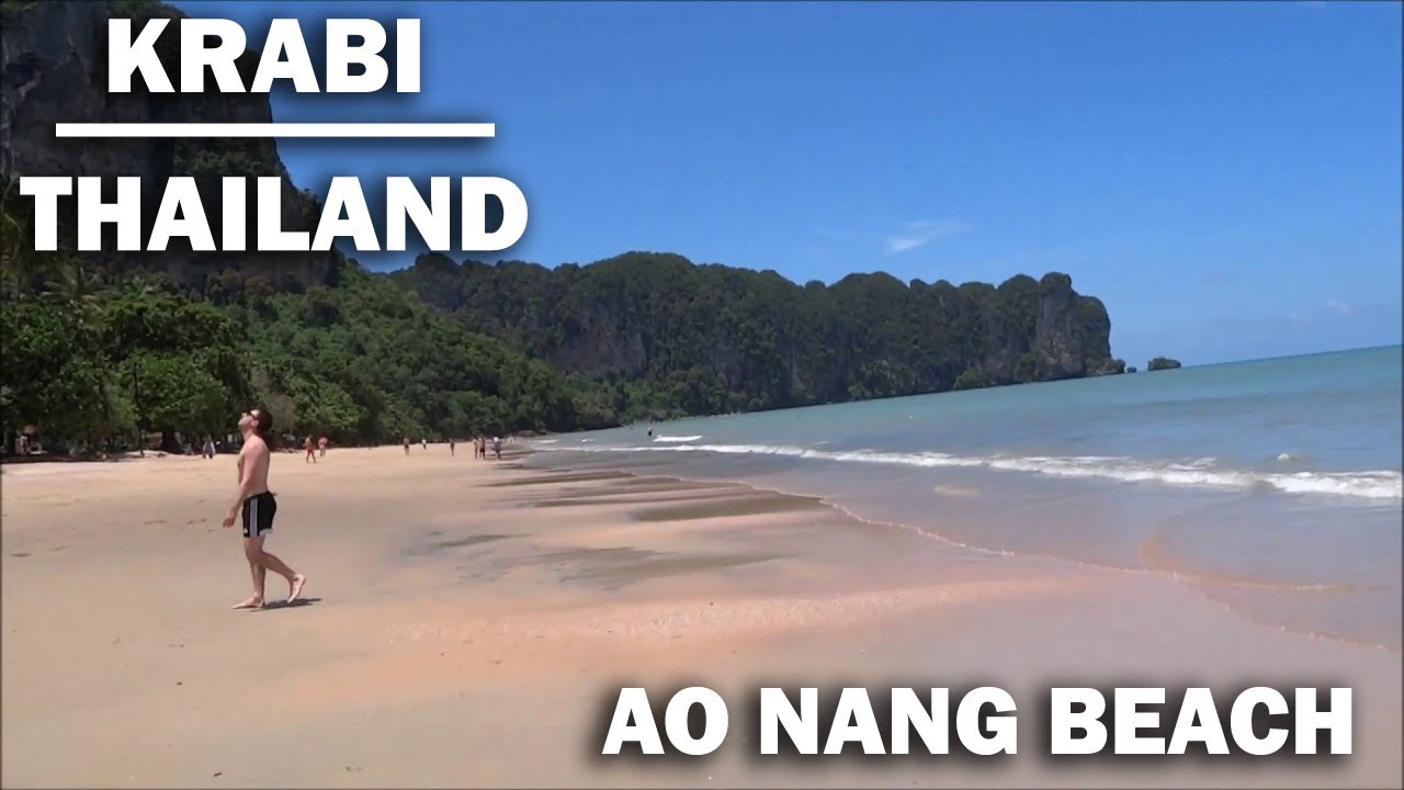 BEACH WALK AO NANG BEACH KRABI THAILAND