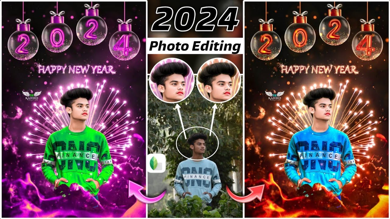 Snapseed 2024 Happy New Year Photo Editing || Happy New Year 2024 Photo Editing
