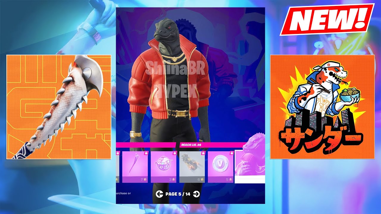 NEW Battle Pass Thunder Skin Cosmetics Leaked! Fortnite Season 2