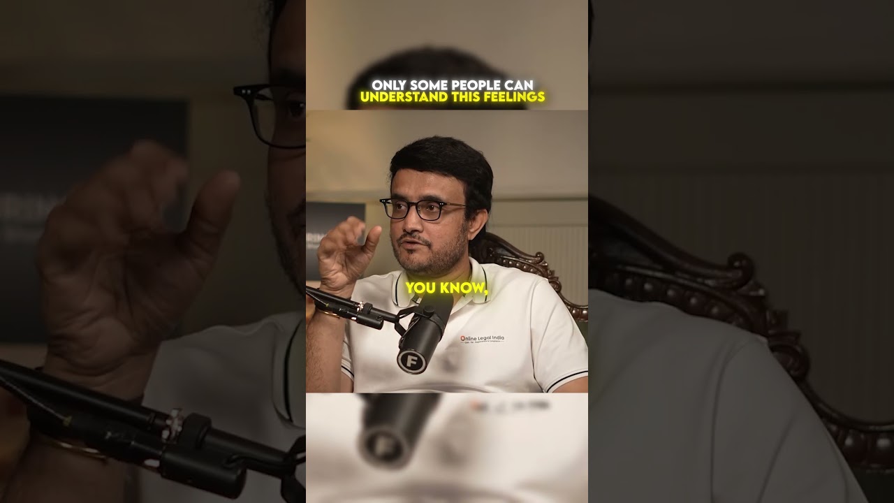 Sourav Ganguly's Most Emotional Moment | Figuring Out Podcast