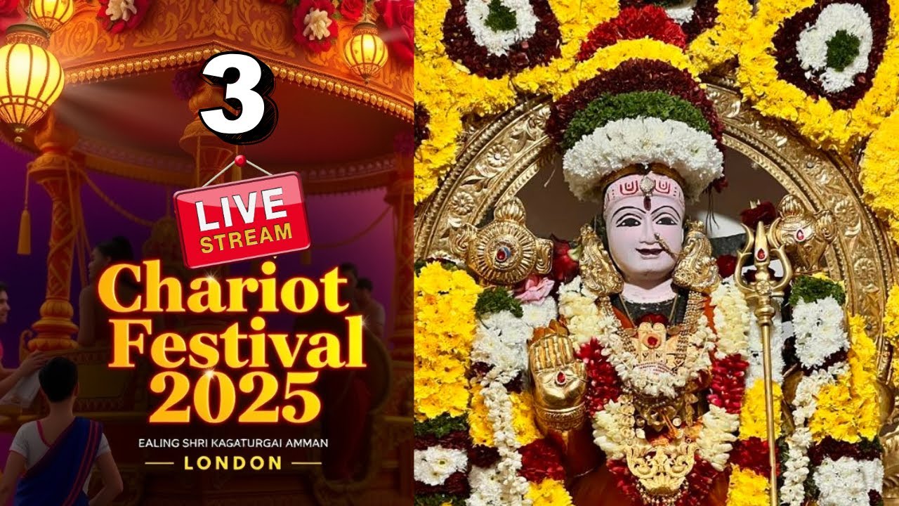 🌸 Wheels of Devotion  | Chariot Festival 2025 – Ealing Shri Kanagathurgai Amman Temple, Part 3🌸