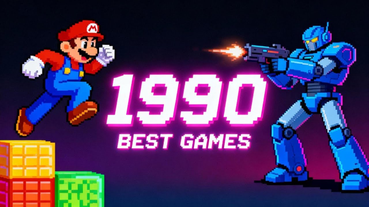 TOP 10 Best Video Games of 1990 (Retro Gaming List)