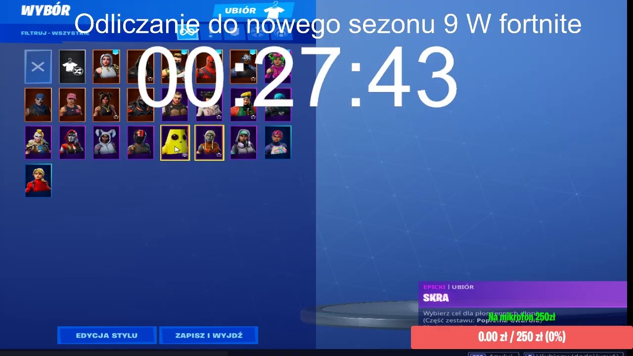 Nowy Sezon 9 w fortnite wbijac nie mam mikra