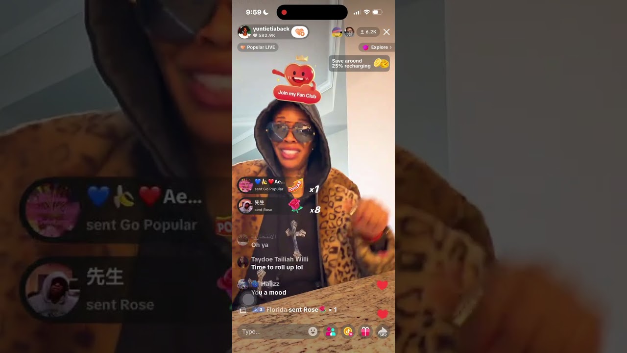 Yuntie Tia Tik Tok Live 1/11/26