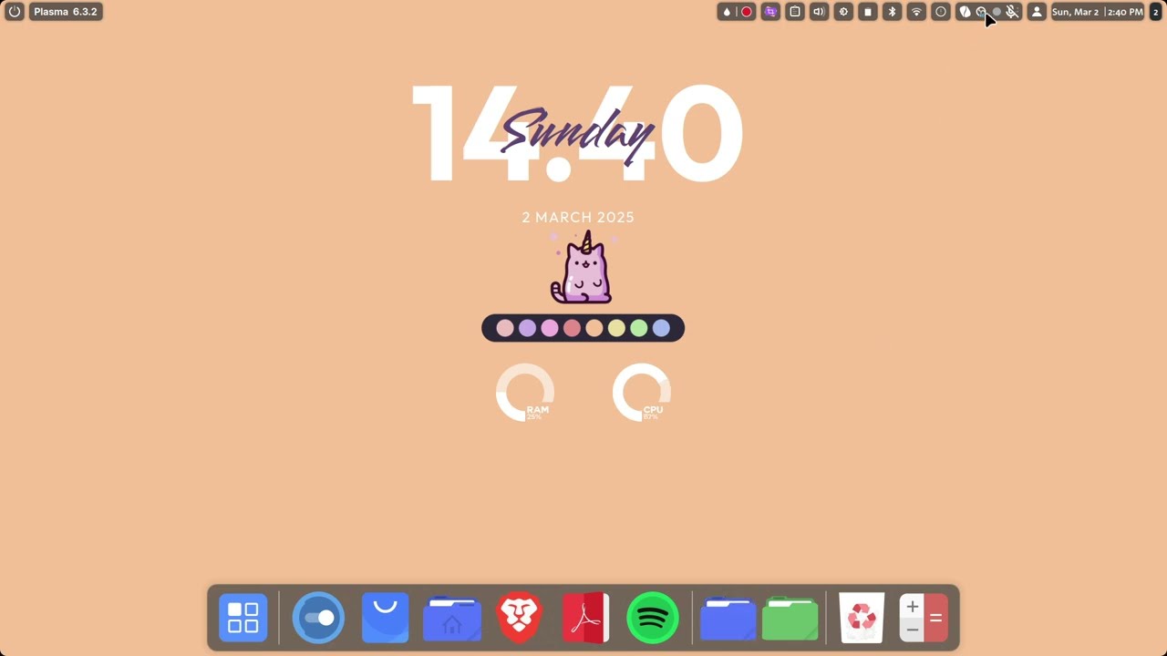 [KDE Plasma 6.3] Creating A Dock
