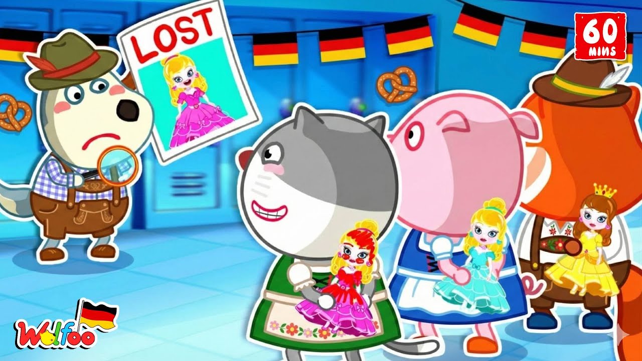 Wolfoo Geschichte 🐺 Detektiv Wolfoo 🕵️ Welche ist Lucys Barbiepuppe? - Videos für Kinder
