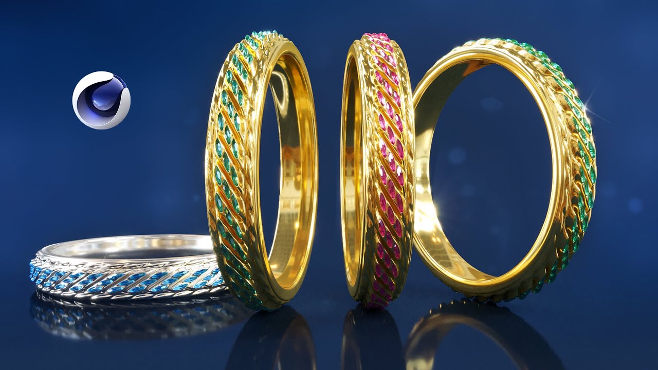 How to create a realistic ring and Jewelry in Cinema 4d