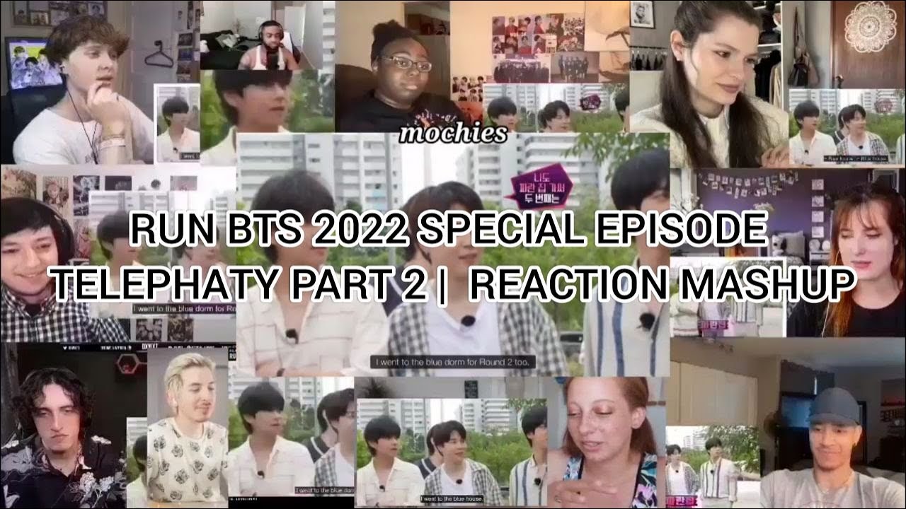 RUN BTS 2022 SPECIAL EPISODE - TELEPHATY PART 2 REACTION MASHUP
