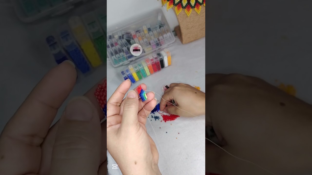 Paso a paso de Guacamaya en mostacilla