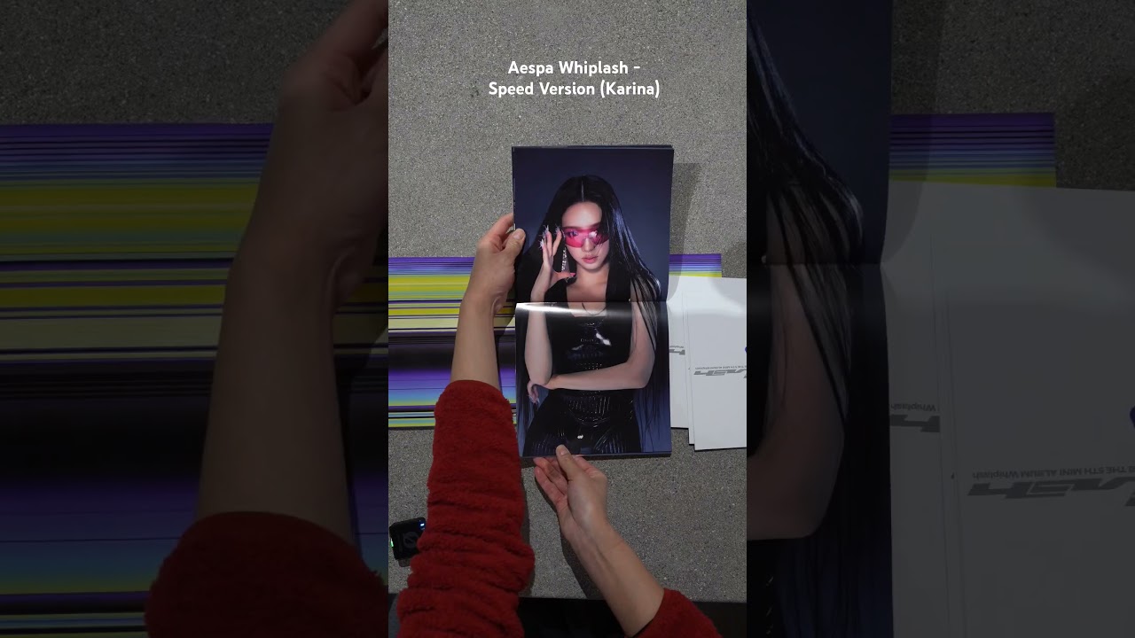 Aespa Whiplash - Speed (Karina) Version Unboxing! #aespa #whiplash #kpop