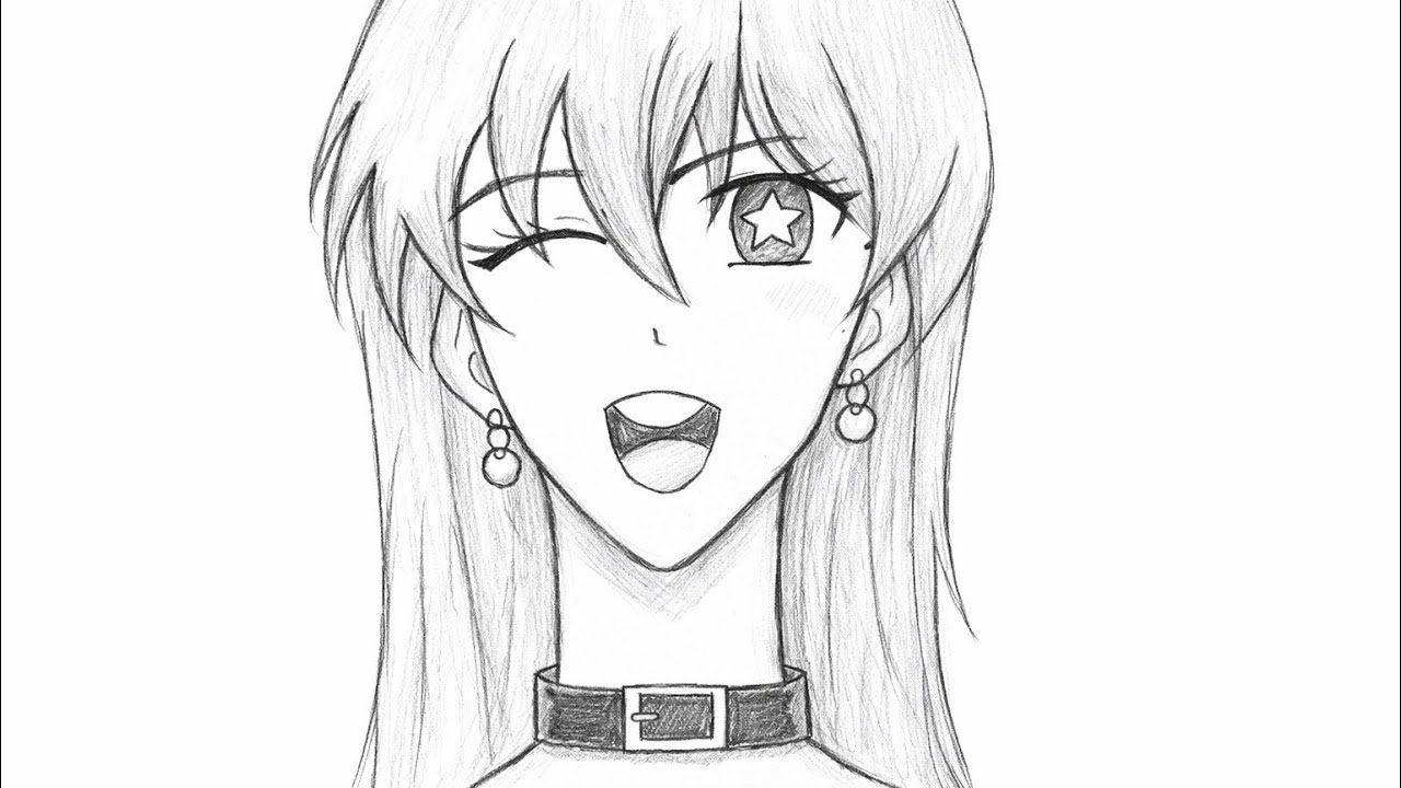 How to draw Anime girl || Easy anime drawing for beginners || step by step || @Animagic-13 