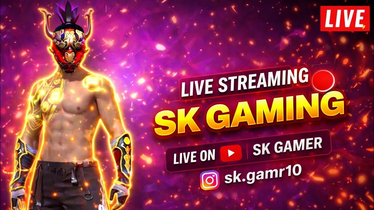 SK GAMER FF is live SK Gaming Free Fire Max Profile Visit Reaction 🔥 Live || Crazy ID Check 😱