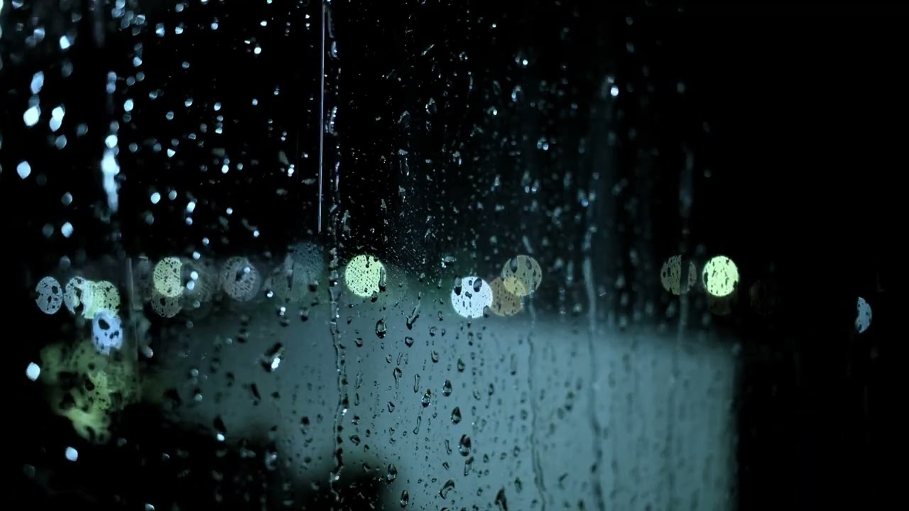 Calming Night Rain on Window for Deep Sleep 🌙 | Nature Sounds