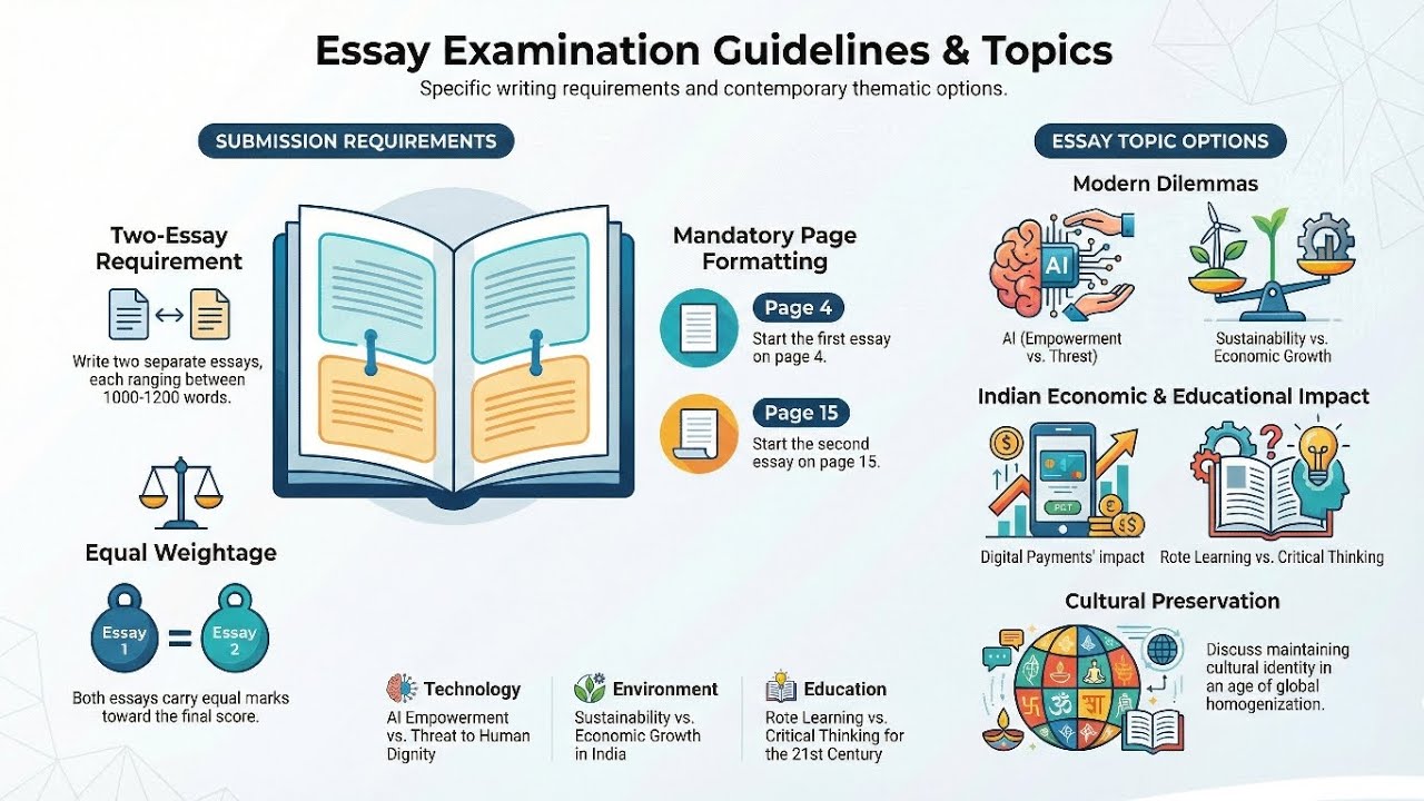 Essay writing and given 5 Topic | Arificial Intelligence and Others | Video 2