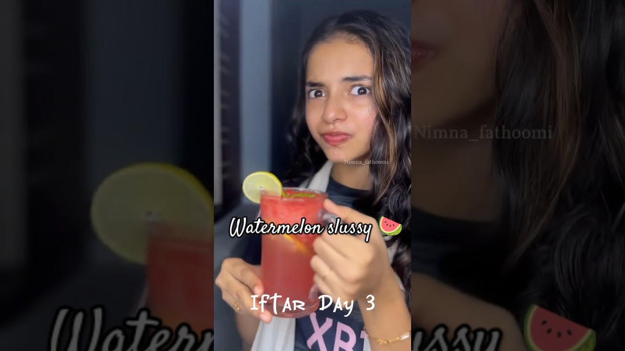 🍷 Watermelon Slushy! ❄️🍉 | Easy Iftar Drink