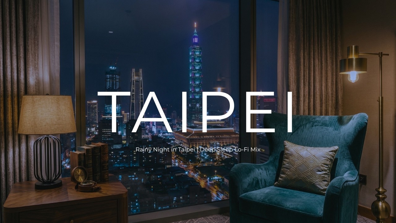 [Playlist] Non-Stop Lo-Fi Rain for Sleeping | Calm Taipei Night
