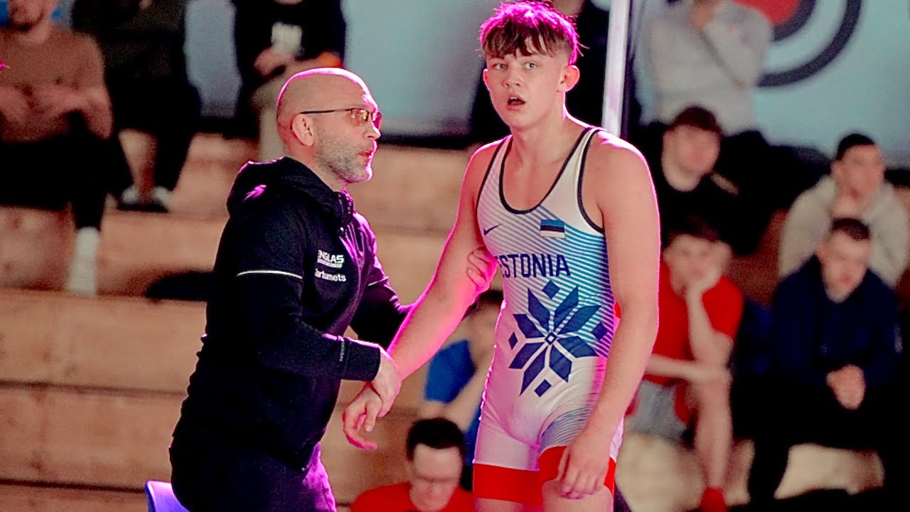 M. Hristjuk (EST) vs O. Pada (FIN) 72kg. Men greco-roman wrestling.