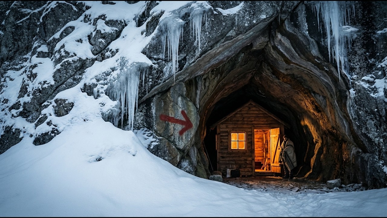 She Built a Cabin in the Cave That Stayed 87°F All Winter — No Firewood Needed