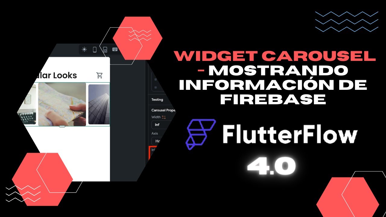 10. FlutterFlow 2024 - Widget Carousel - Mostrando Información de Firebase.