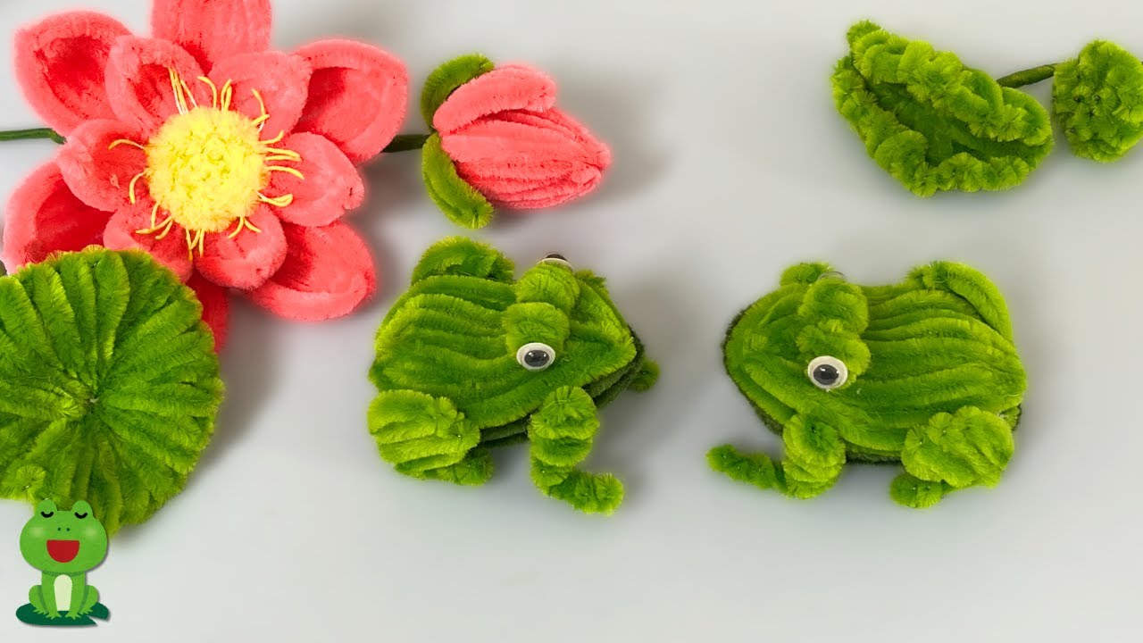 🌳Diy Animals Pipe Cleaner🌳How to  make a cute Frog with Pipe Cleaner | Make and Sell !