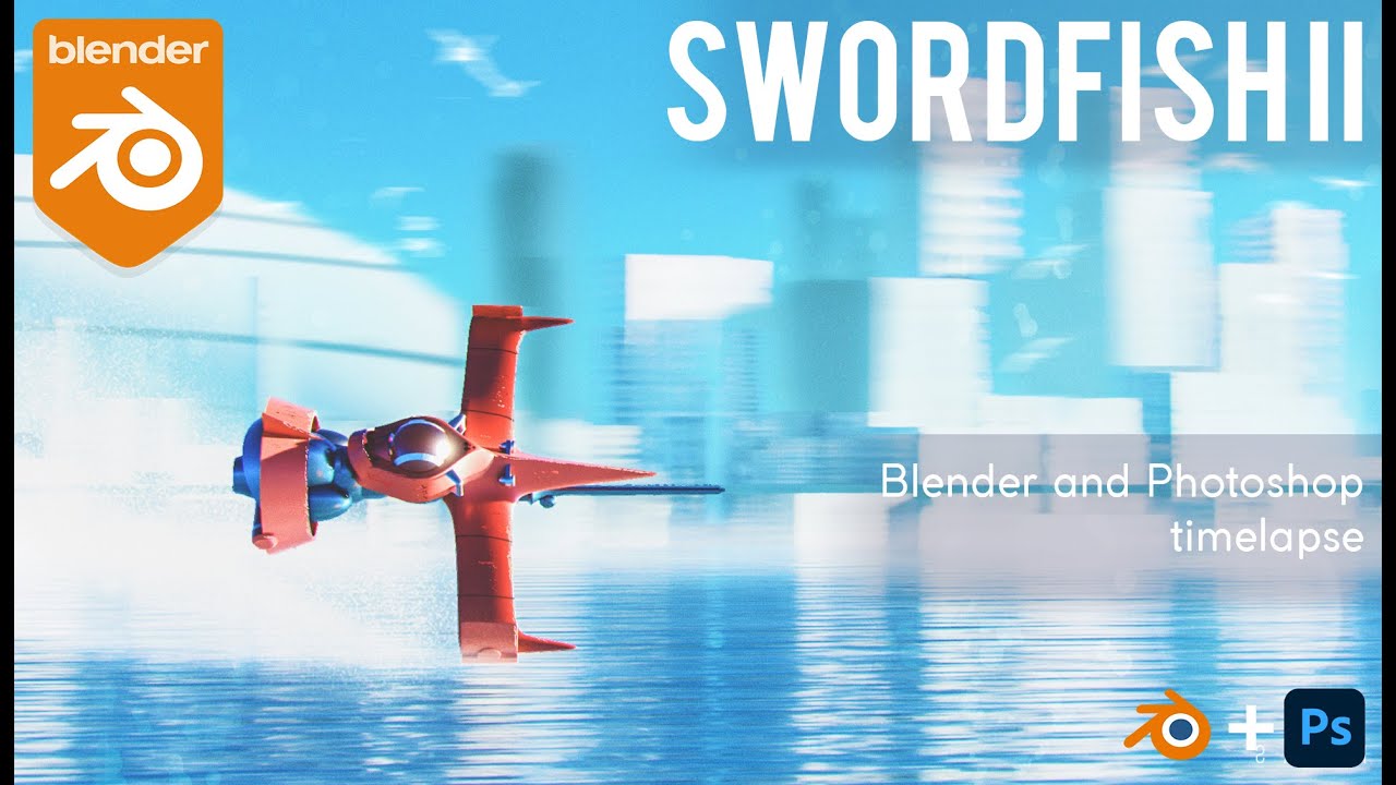 Cowboy Bebop: Swordfish II Timelapse- Concept art in Blender