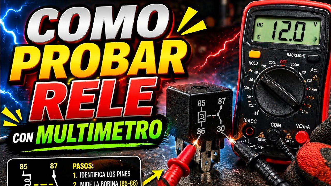 COMO PROBAR RELE CON MULTIMETRO