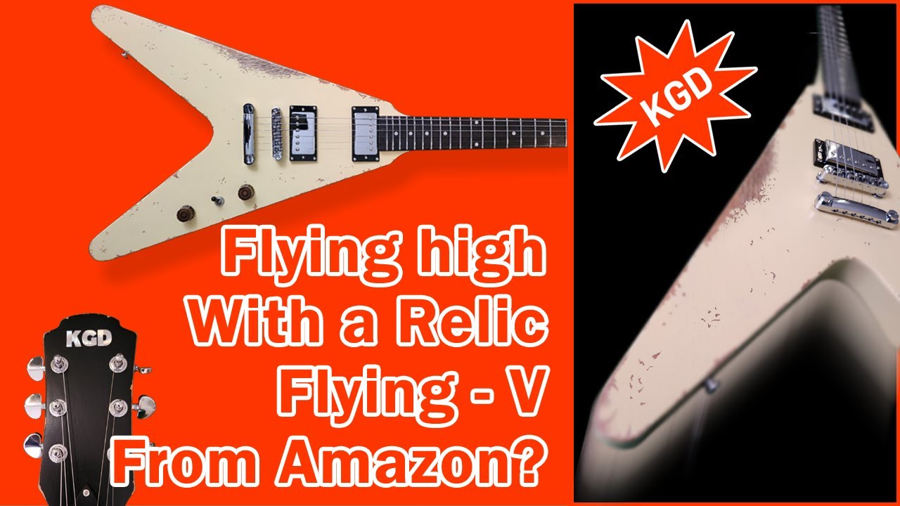 Relic Flying V for under $250 - Amazon Flying V Relic KGD Electric Guitar #amazon