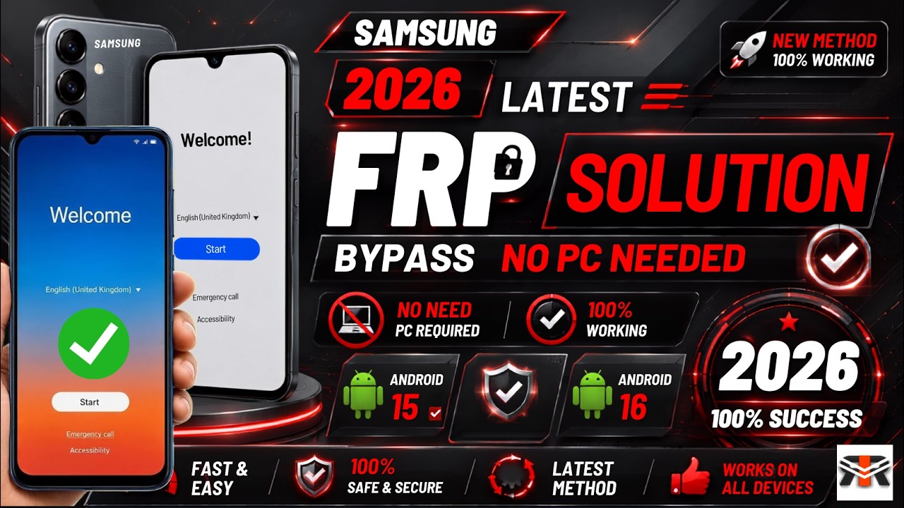 Complete Samsung FRP Bypass 2026 🔥 | Android 14/15/16/17 | Skip Google Lock | New No-PC Trick ✅