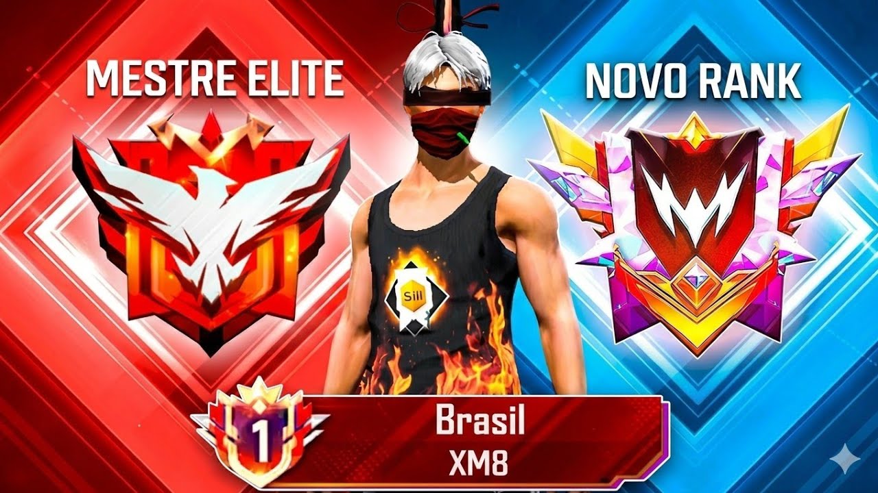 🛑 LIVE ON: BUSCANDO O MESTRE ELITE NO FREE FIRE! VEM VER O RUSH 🏆🎯