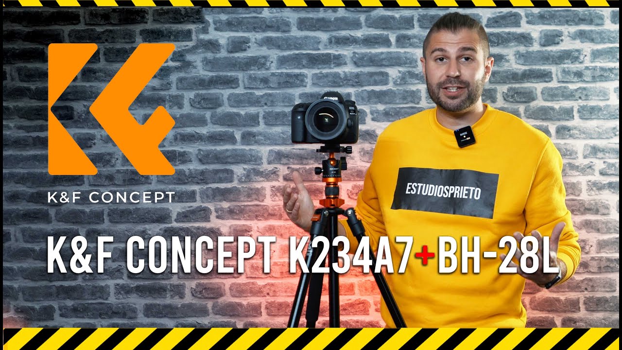 Trípode K&F Concept K234A7+BH-28L ✅ El Trípode más versátil en alturas