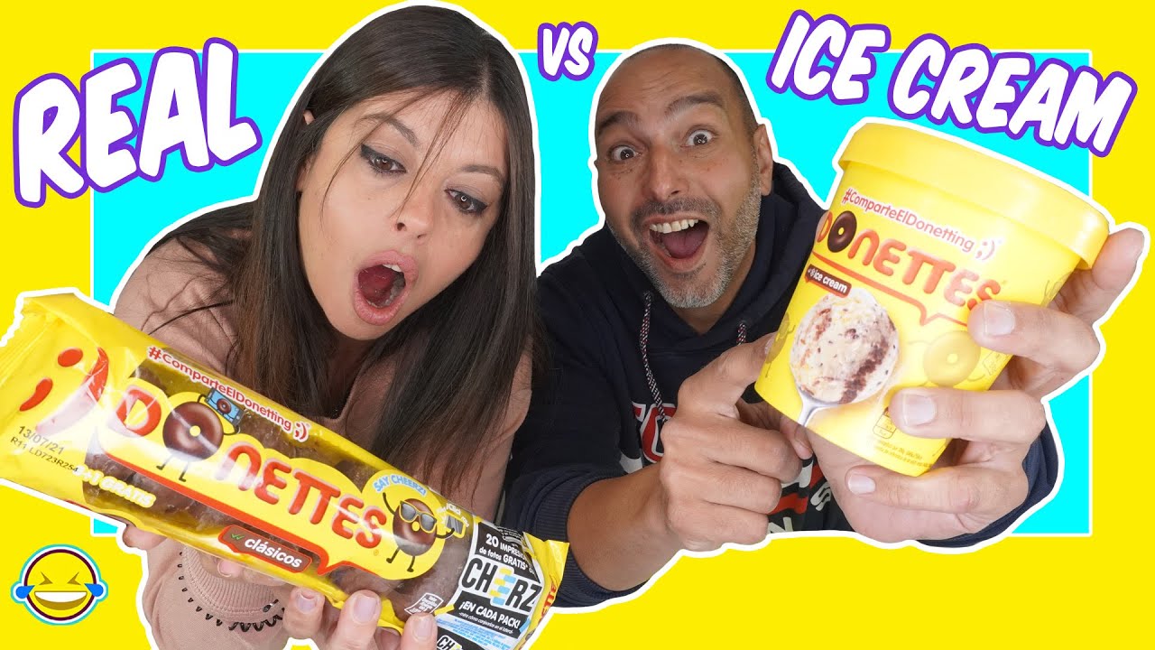 Comida Real vs Comida de Helado!!! Real Food vs Ice Cream Jordi y Bego Momentos Divertidos