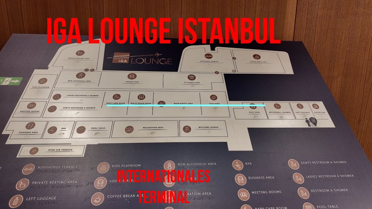 Ich zeige euch die IGA Lounge in Istanbul. Die Getränke das Essen und den Raucherbereich.