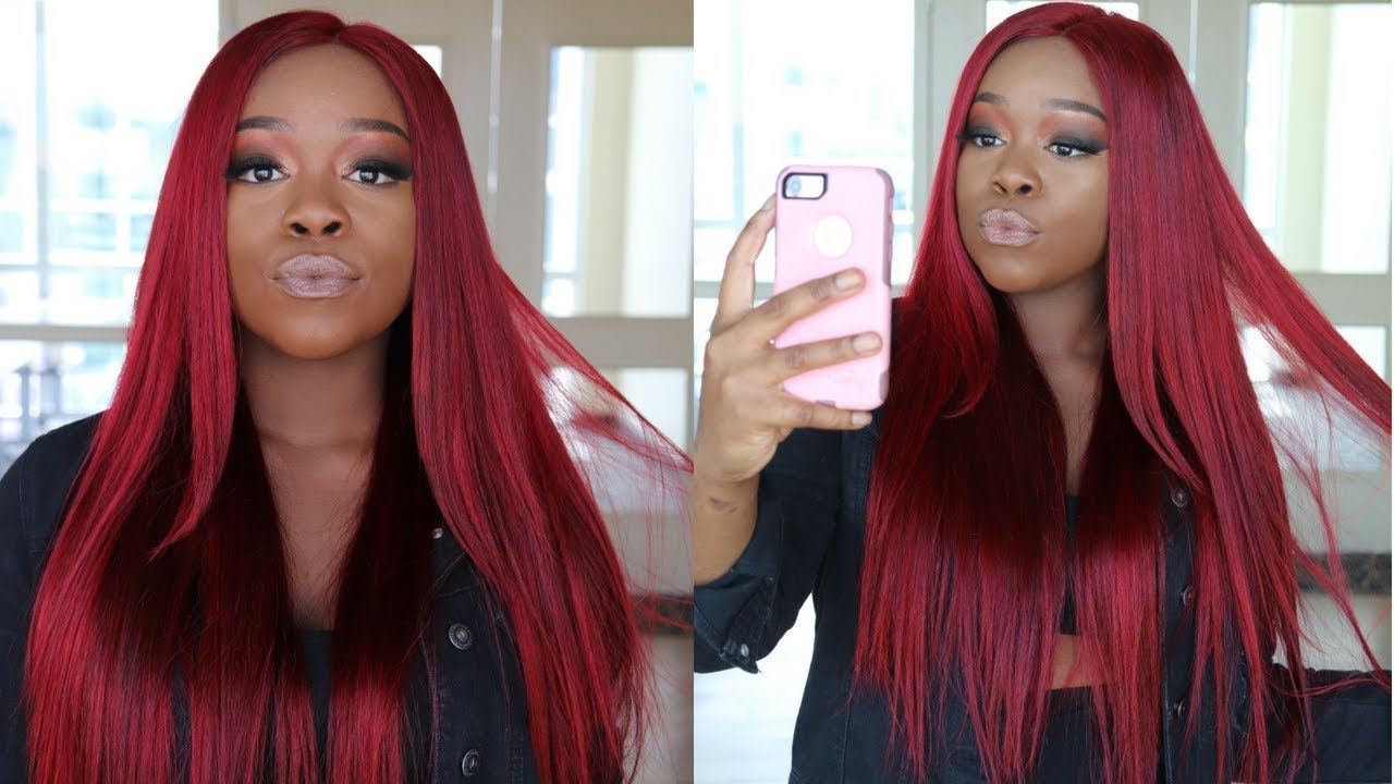 How To: Bright Red Hair W/ Outre My Tresses Black Label Hair