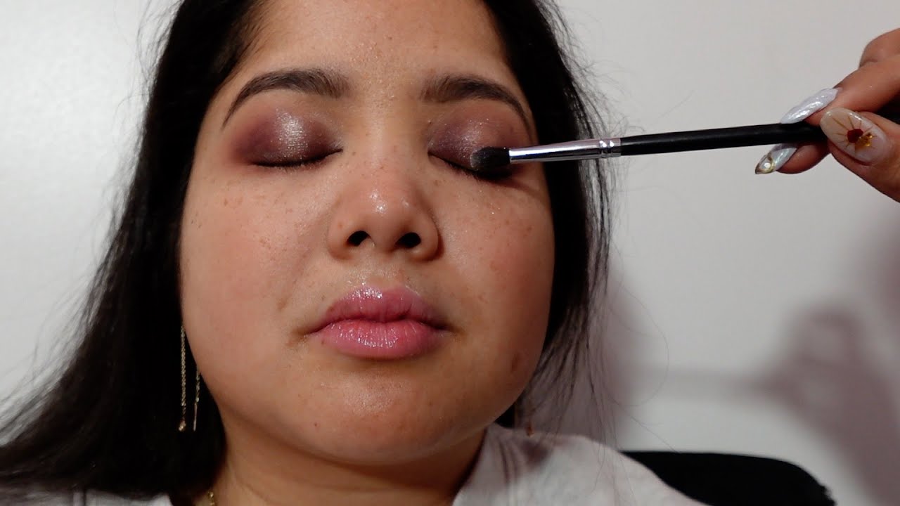 Getting My Makeup Done | Smoky Purple Look