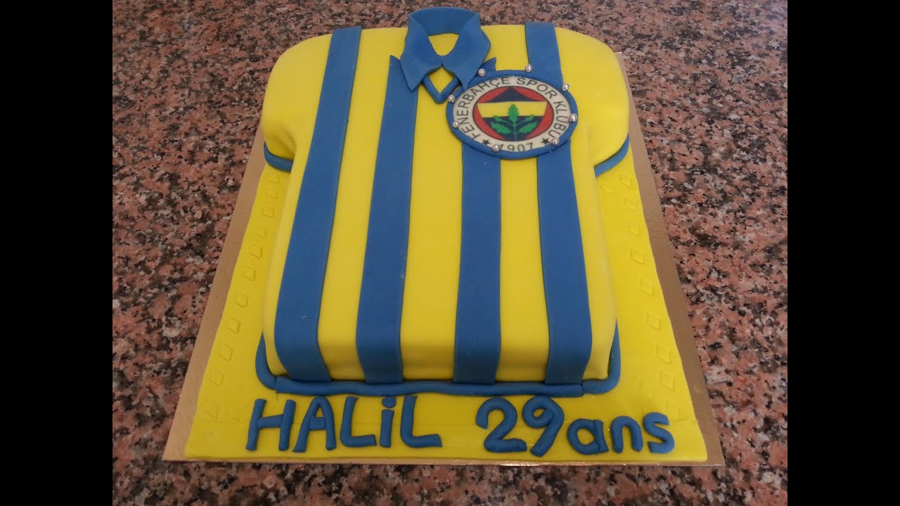 Fenerbahçe Formalı Pasta Yapımı-Pate a Sucre Gateau [HD]