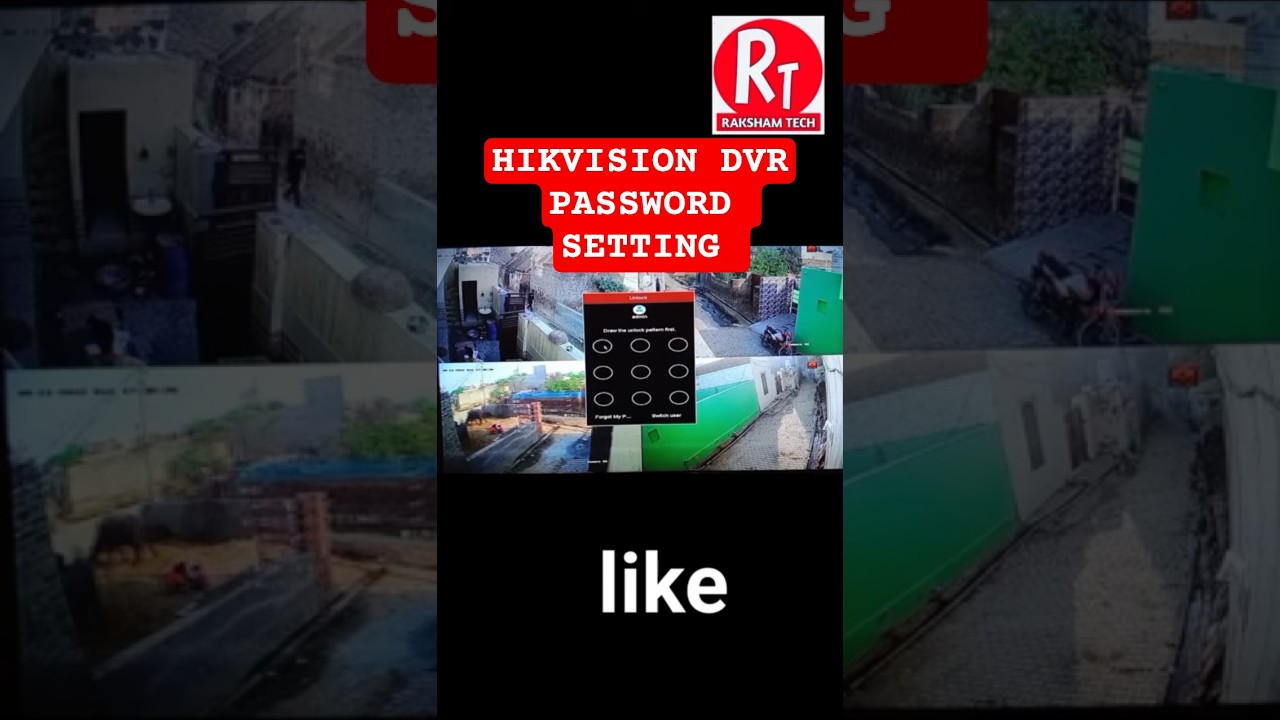 hikvision dvr password enable/disable setting #cctv