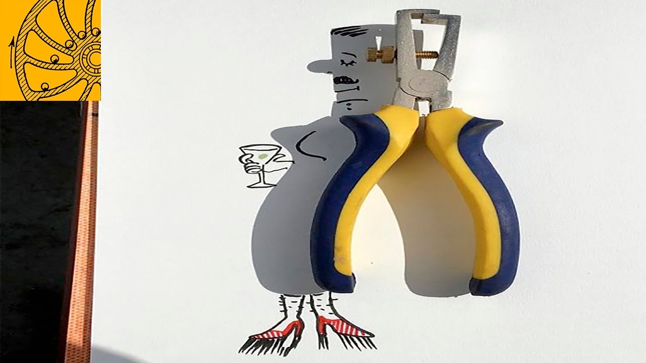 Awesome extraordinary art with shadow drawings by Vincent Bal