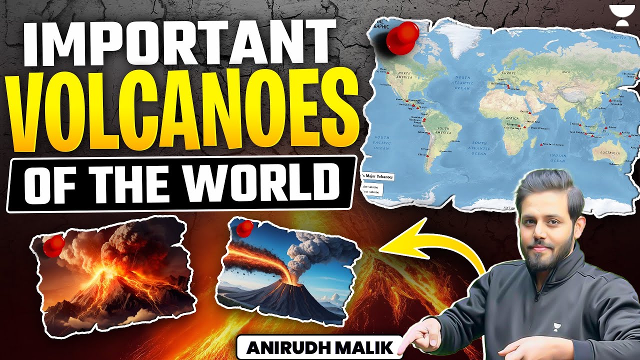 Important Volcanoes Of The World | World Geography For UPSC 2025-26 | Anirudh Malik