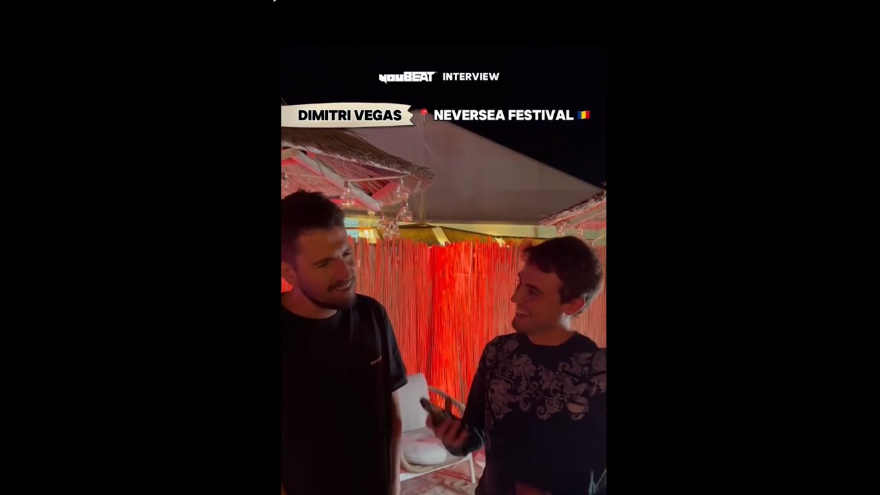 Flash interview with #DimitriVegas at @NeverseaFestival 2024