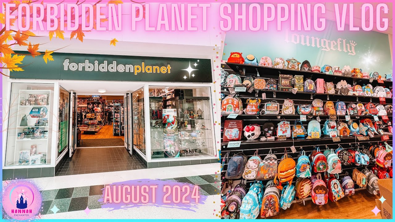 Forbidden Planet Wolverhampton Shopping Vlog August 2024 Halloween Hunting New Merch Disney Anime