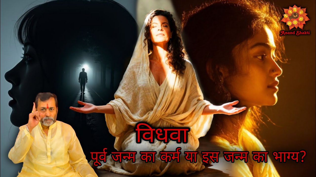विधवा होना : पूर्व जन्म का कर्म या इस जन्म का भाग्य? ॥ Anand shakti.       #widow #karma #bhagya