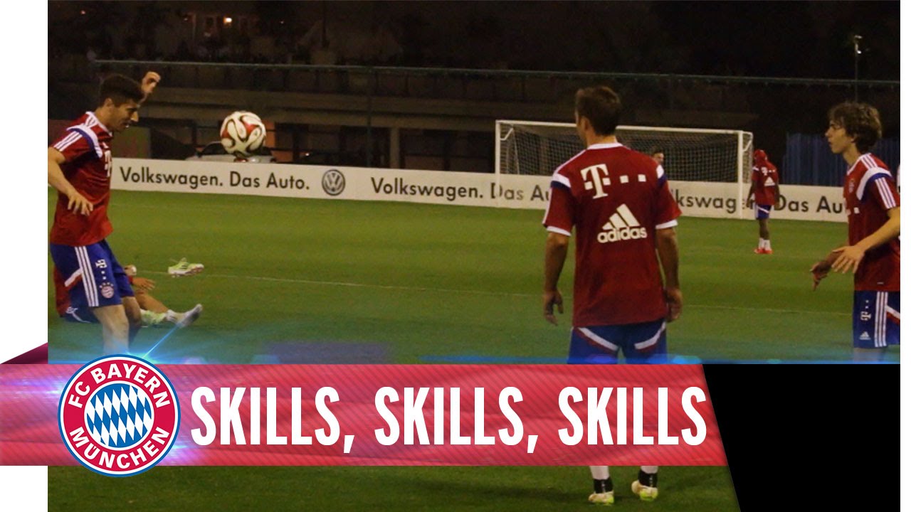 Götze, Lewandowski and Gaudino show off their skills